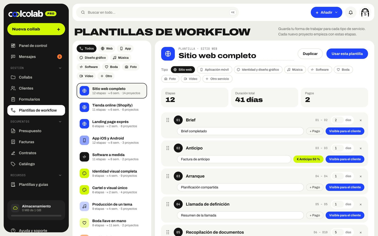 Editor de plantillas de flujo